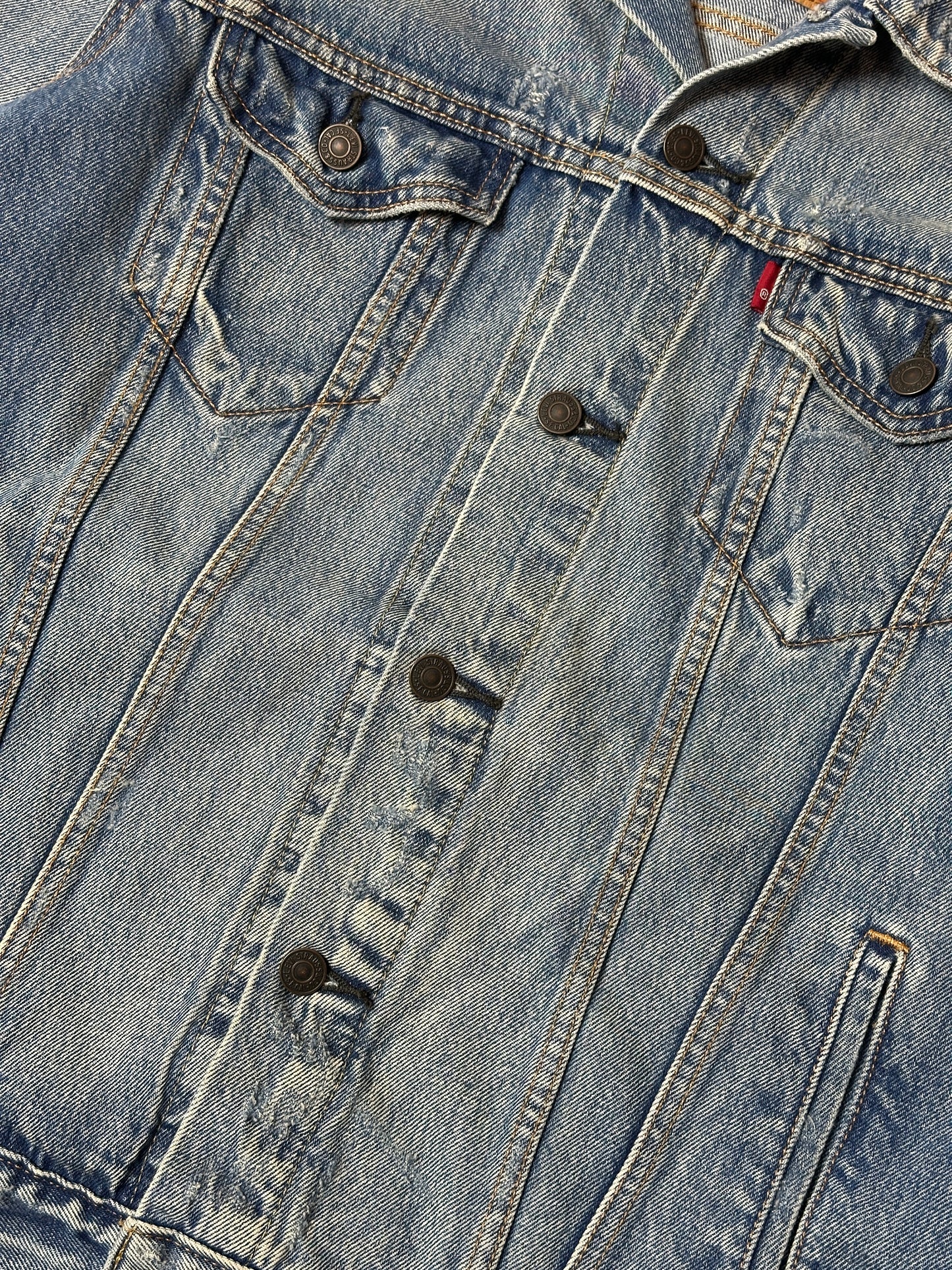 2000s - LEVI'S DENIM TRUCKER JACKET - L