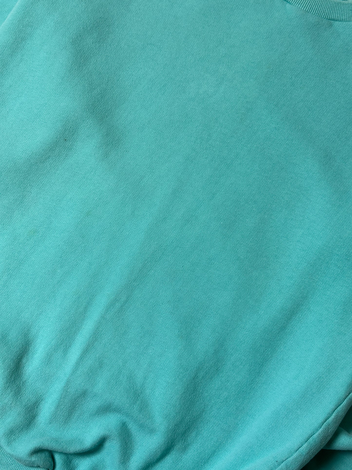 1990S - TEAL BLANK SWEATSHIRT - M