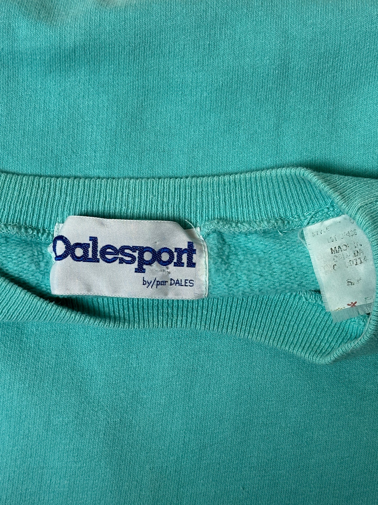 1990S - TEAL BLANK SWEATSHIRT - M