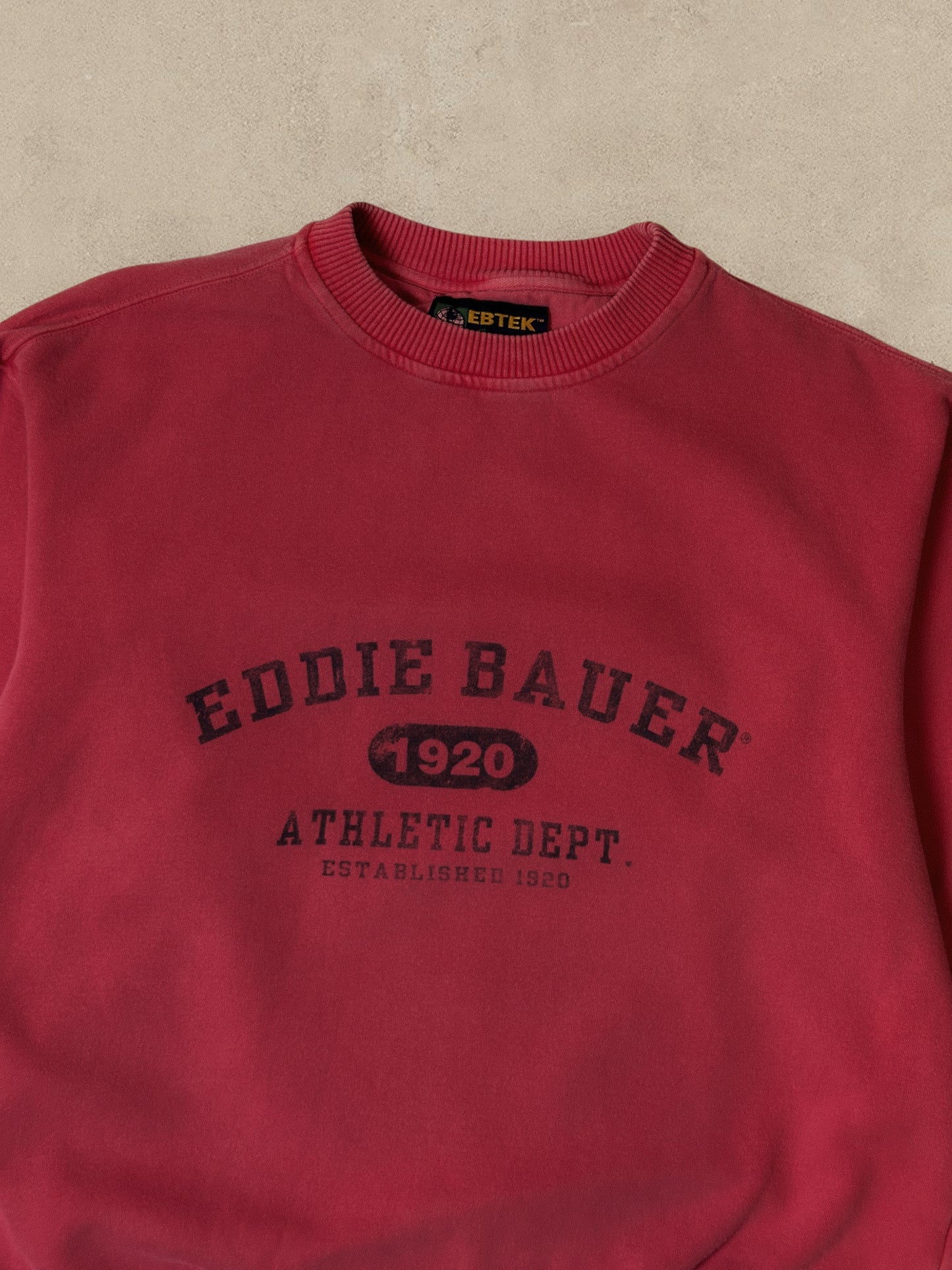 1990s - PINK EDDIE BAUER SWEATSHIRT - XL