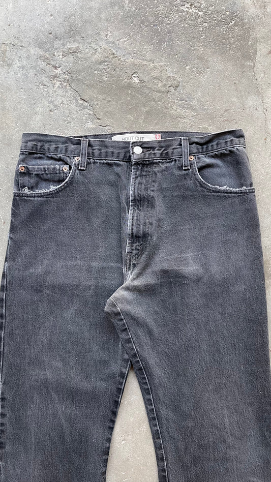 2000S LEVIS 517 BOOTCUT DENIM JEANS BLACK - 36X36