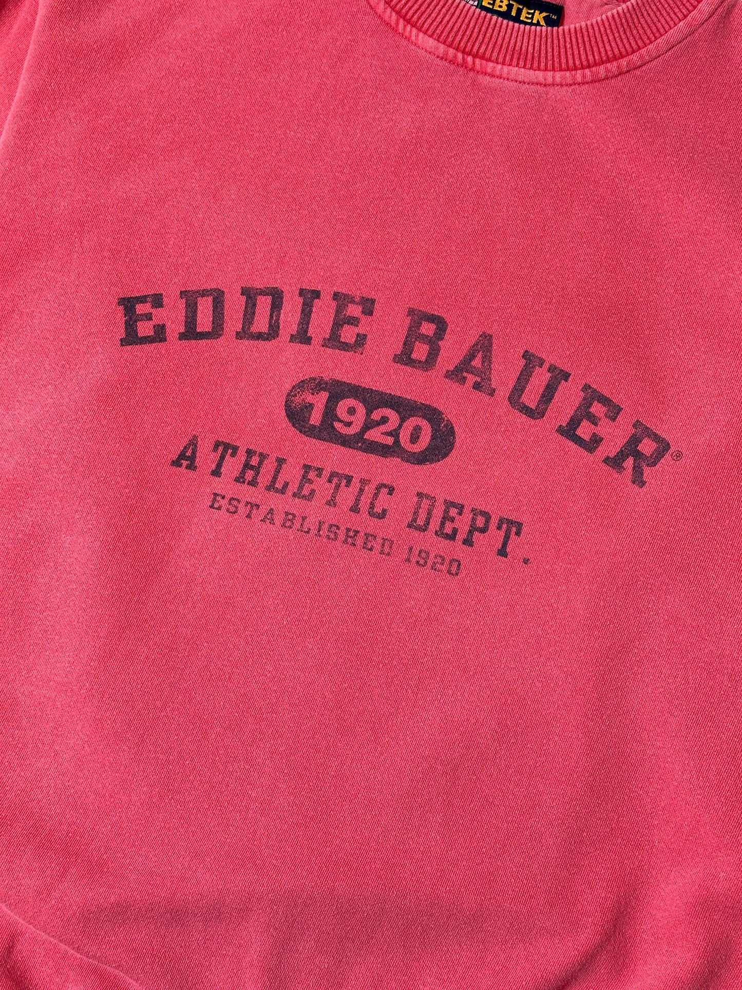 1990s - PINK EDDIE BAUER SWEATSHIRT - XL