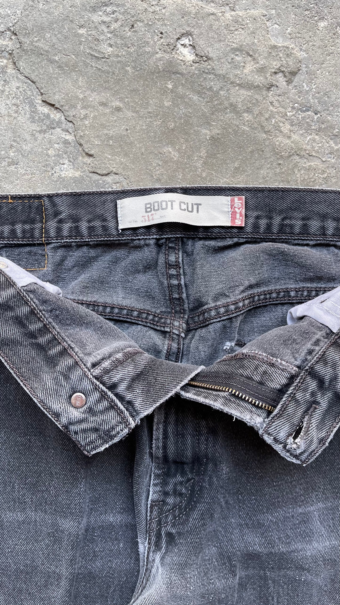 2000S LEVIS 517 BOOTCUT DENIM JEANS BLACK - 36X36