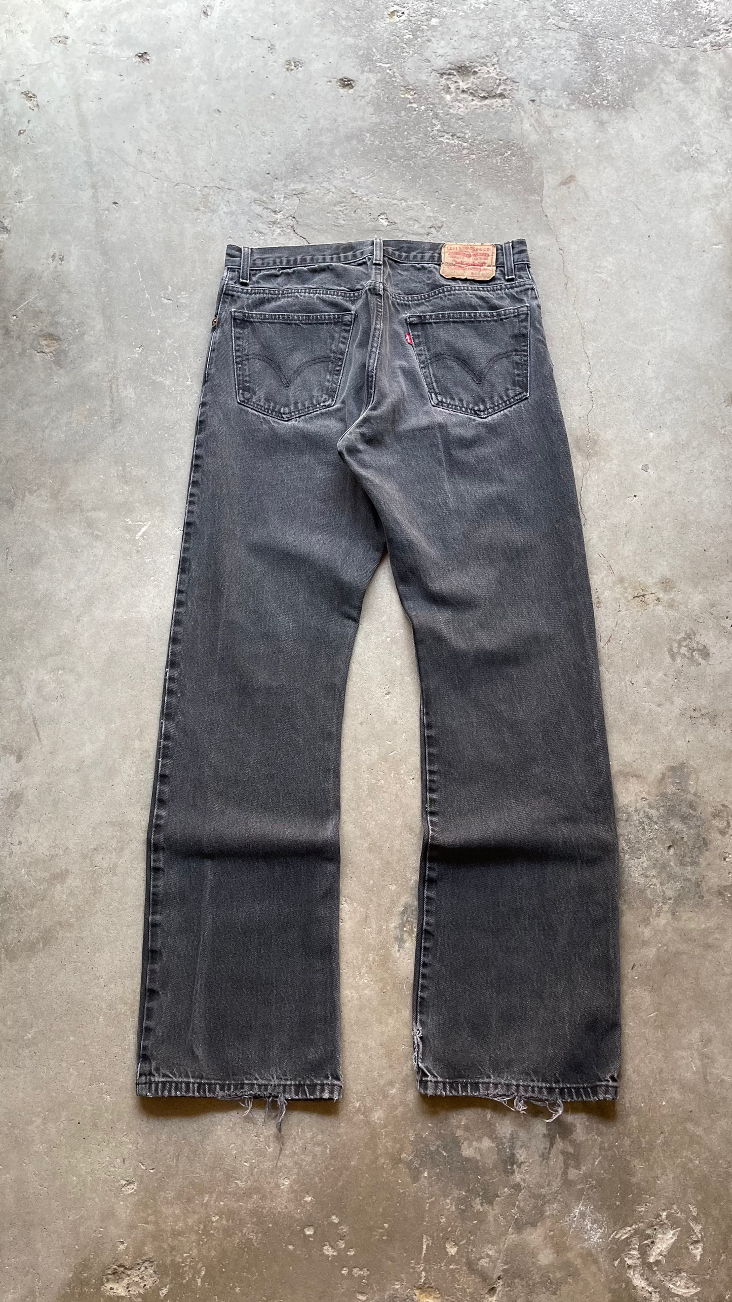 2000S LEVIS 517 BOOTCUT DENIM JEANS BLACK - 36X36
