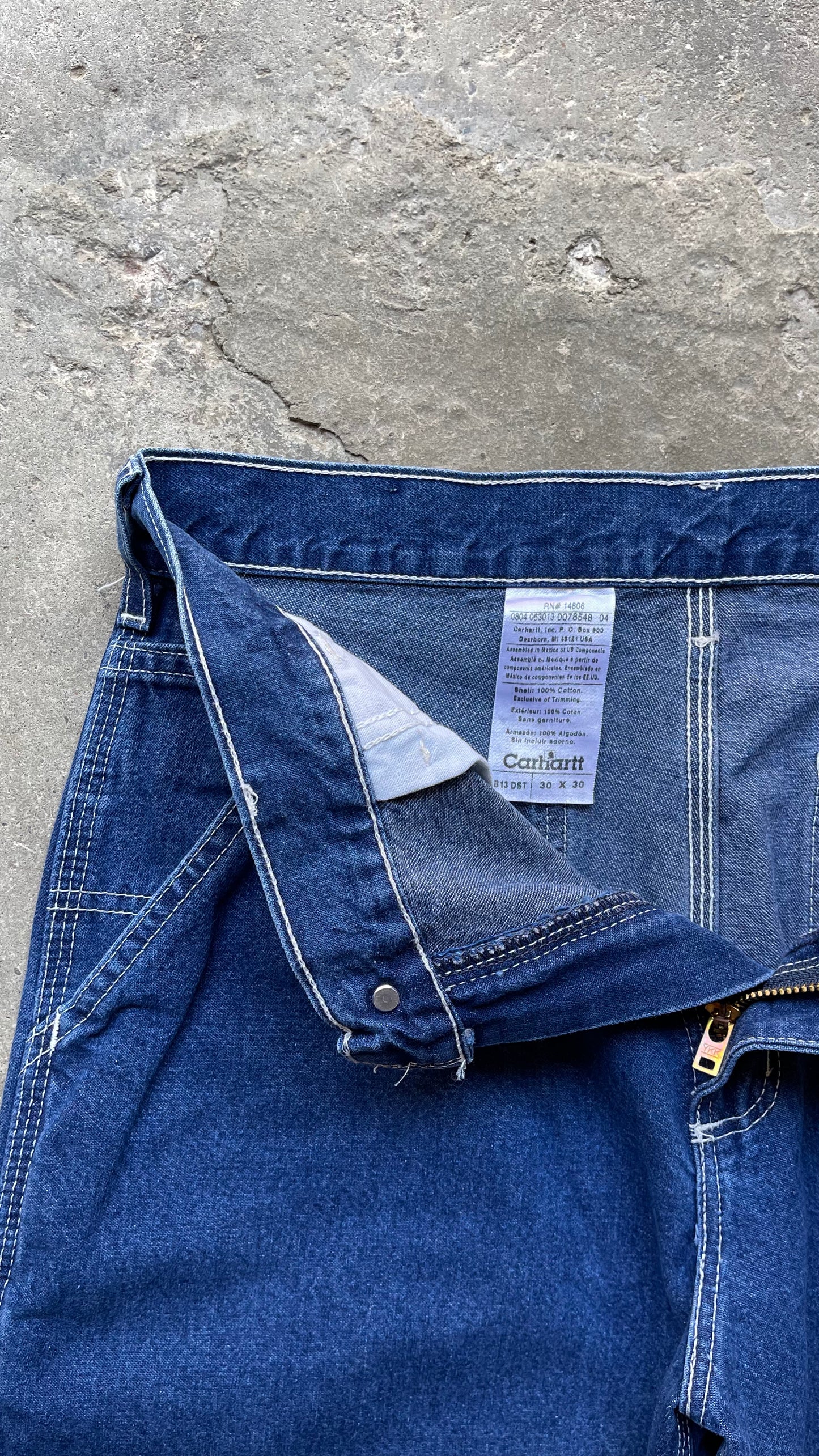 1990S CARHARTT DARK WASHED JEANS - 30X30