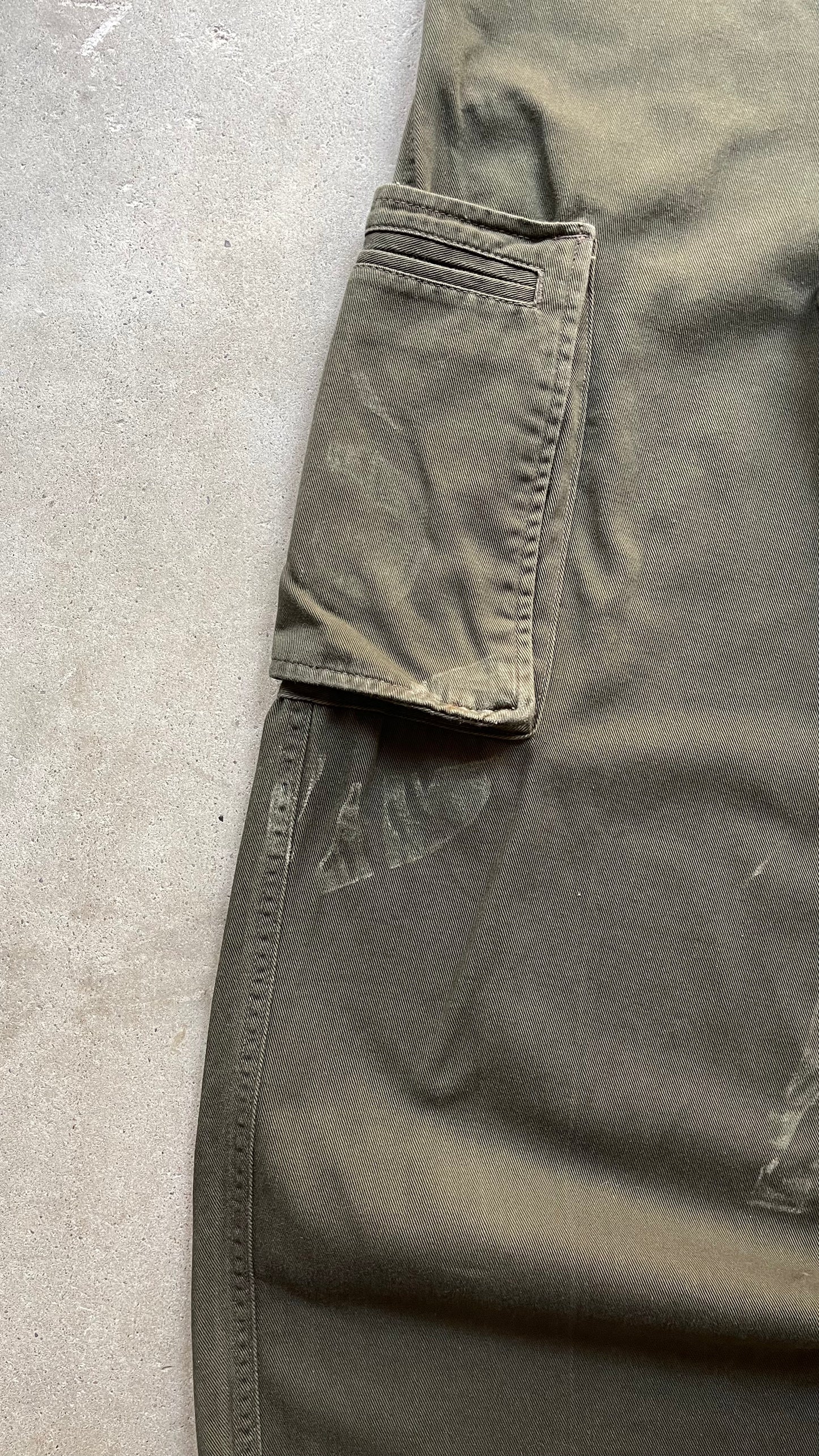 1990S BUGLE BOY CARGO BAGGY PANTS GREEN - 28 x 28 - 28X30