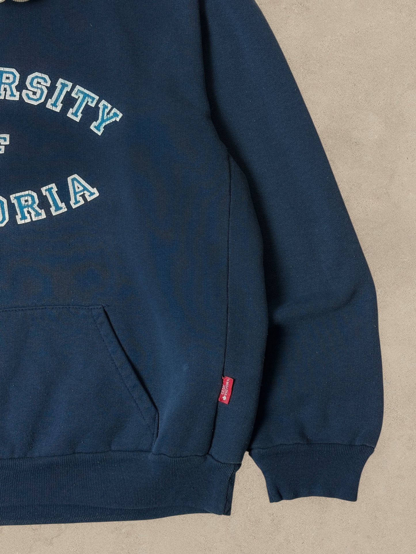1990S - NAVY UNIVERSITY OF VICTORIA  HOODIE BOXY - M