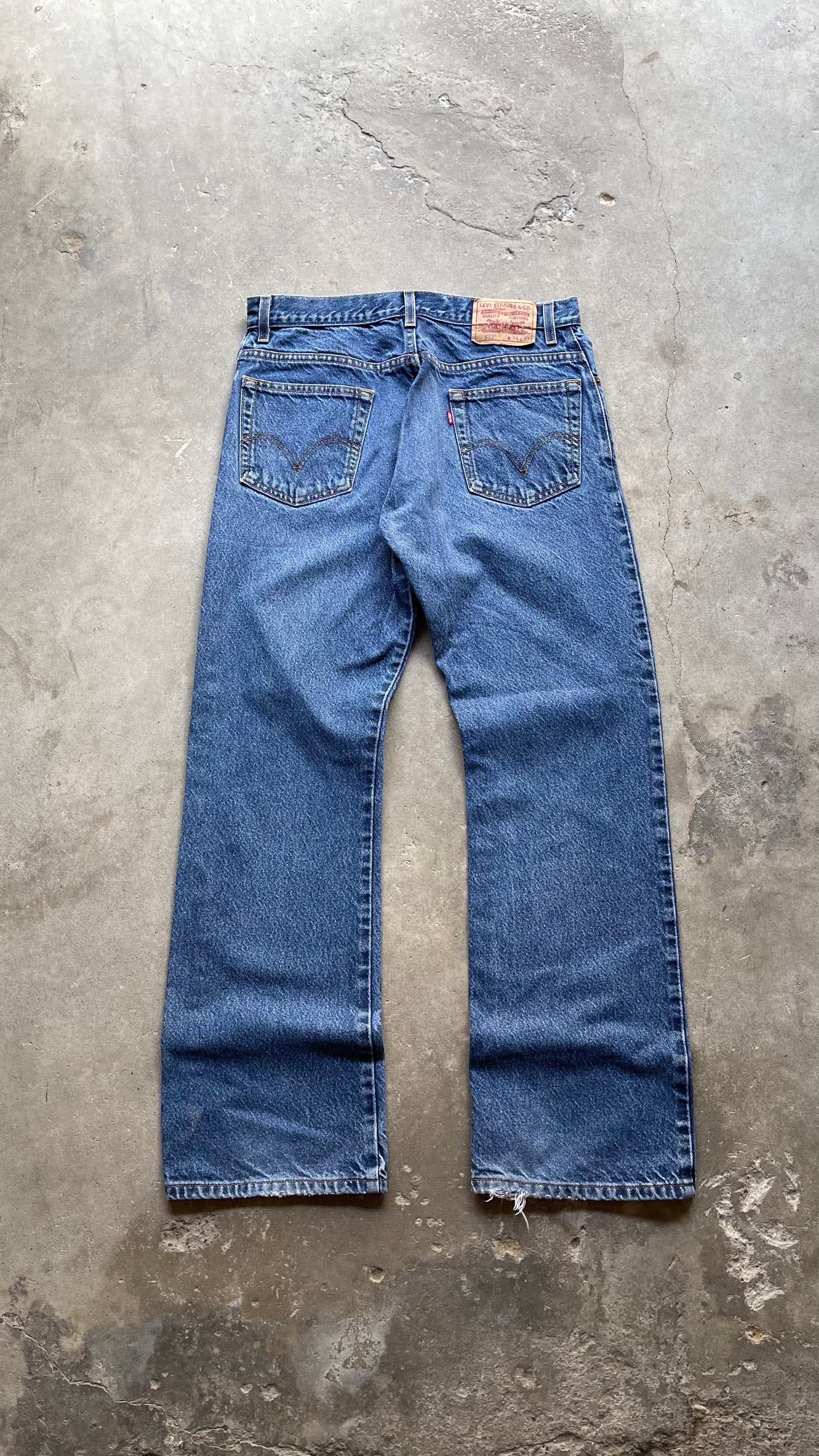 2000S LEVIS 517 BOOTCUT MID WASHED JEANS - 34X32