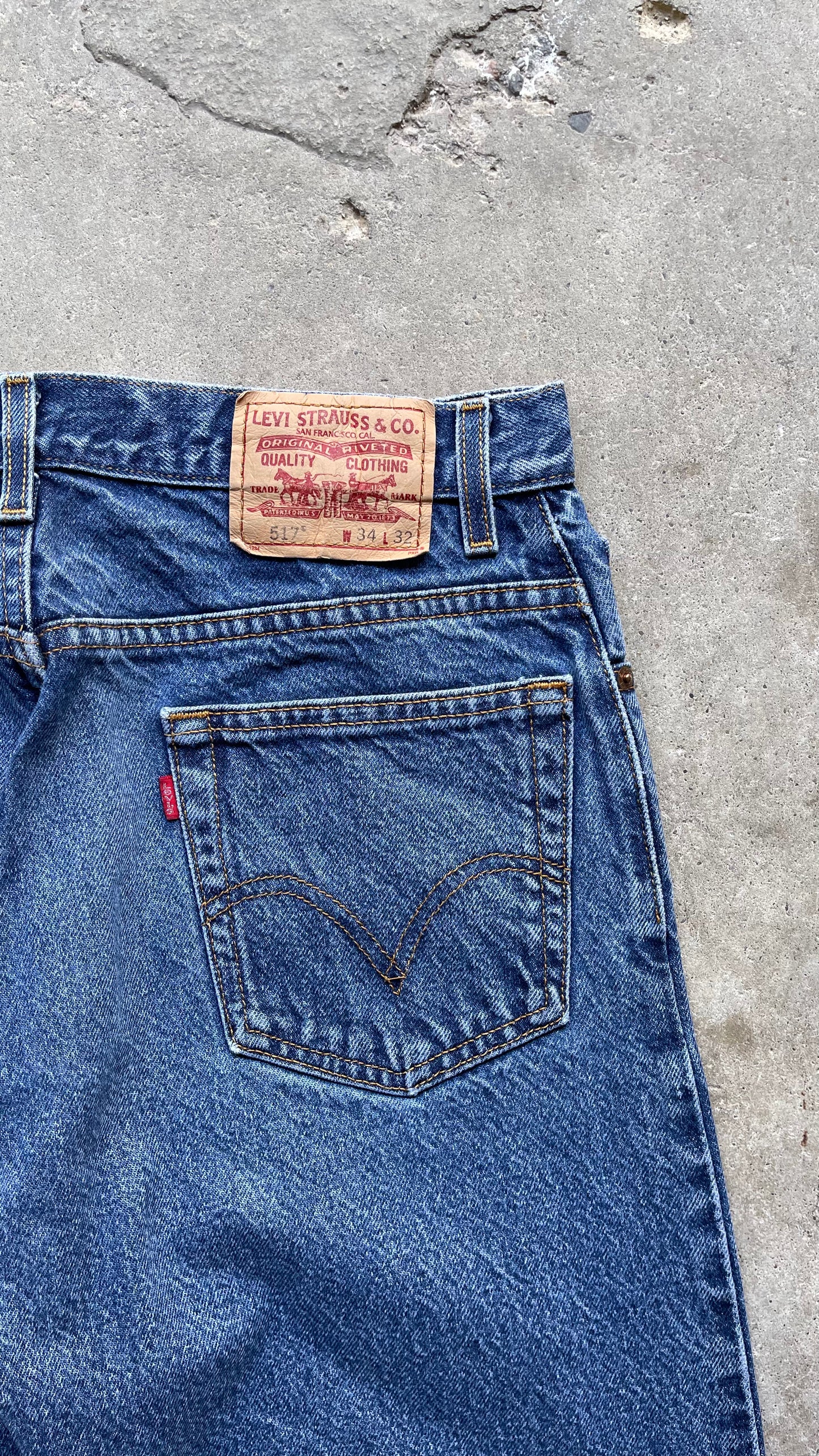 2000S LEVIS 517 BOOTCUT MID WASHED JEANS - 34X32