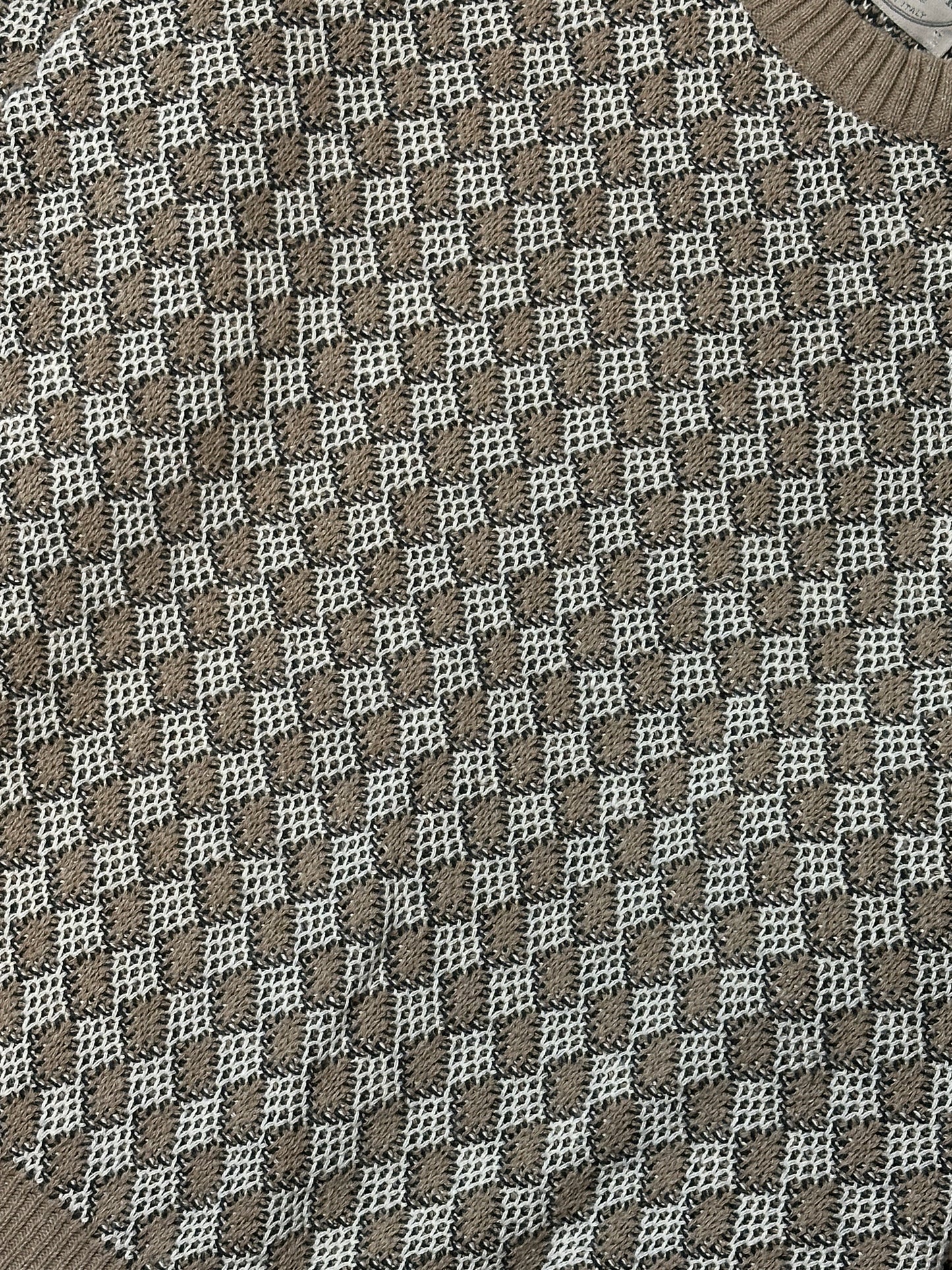 1990S - CREAM/BEIGE SWEATER -M