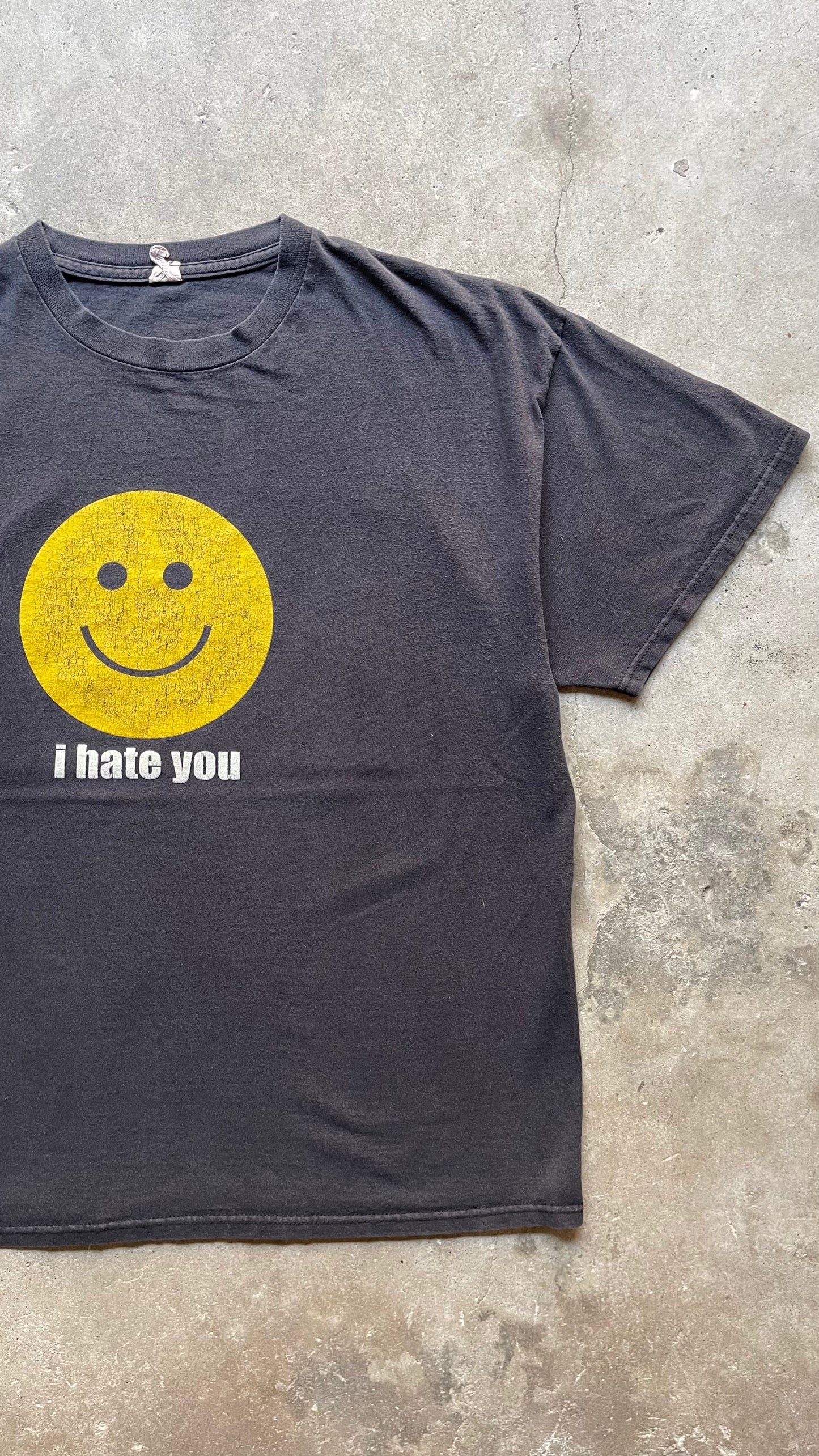 2000S FADED "I HATE YOU" FUNNY TEE - XL