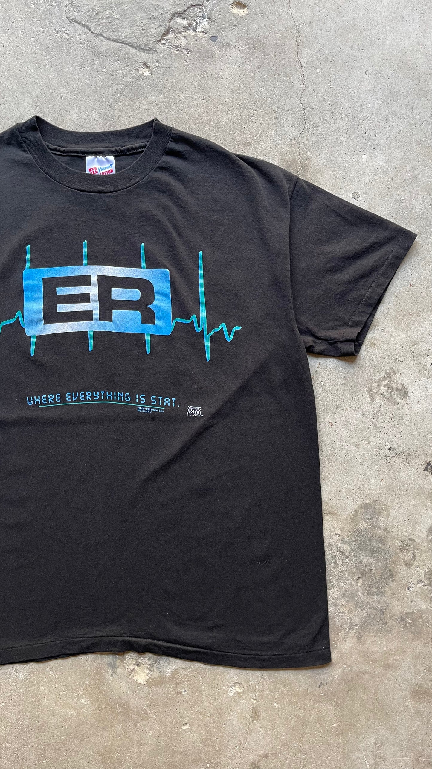 1990S "ER" TV SHOW TEE BLACK - XL