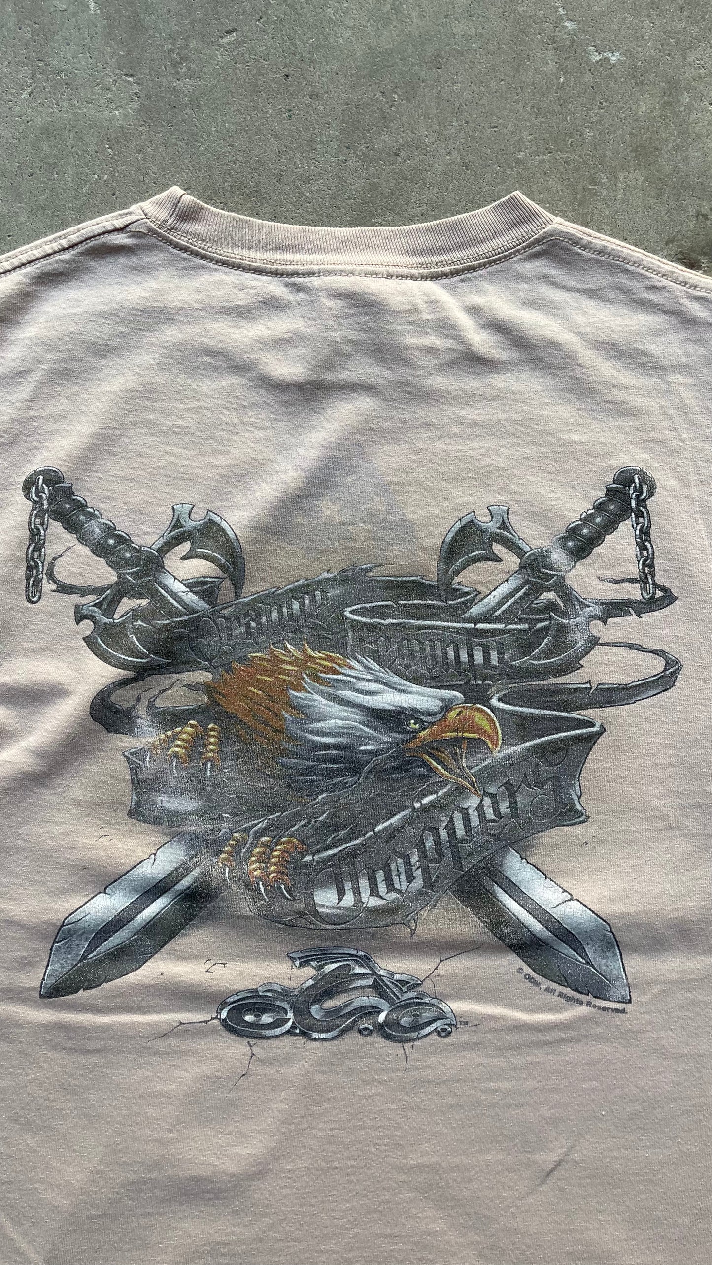2000S BIKER ORANGE COUNTY CHOPPERS TEE - M