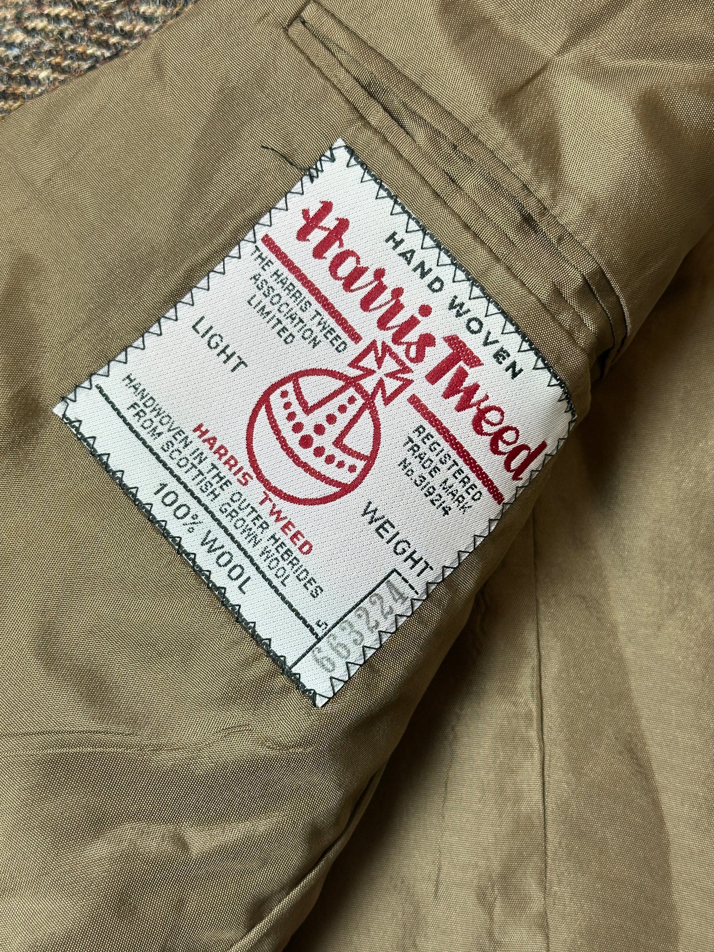 1990S - BROWN TWEED SPORT BLAZER - L/XL