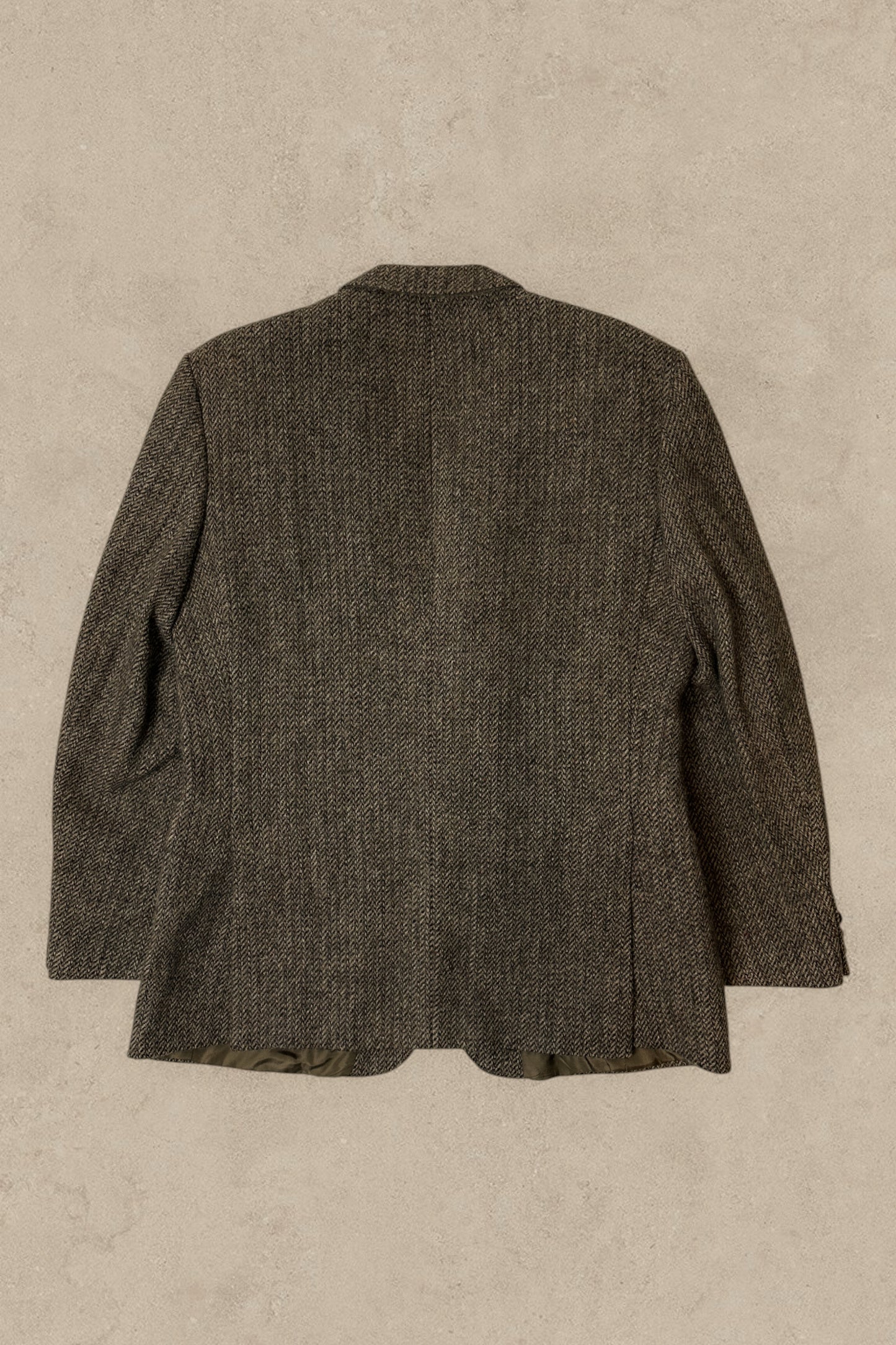 1990S - BROWN TWEED SPORT BLAZER - L/XL