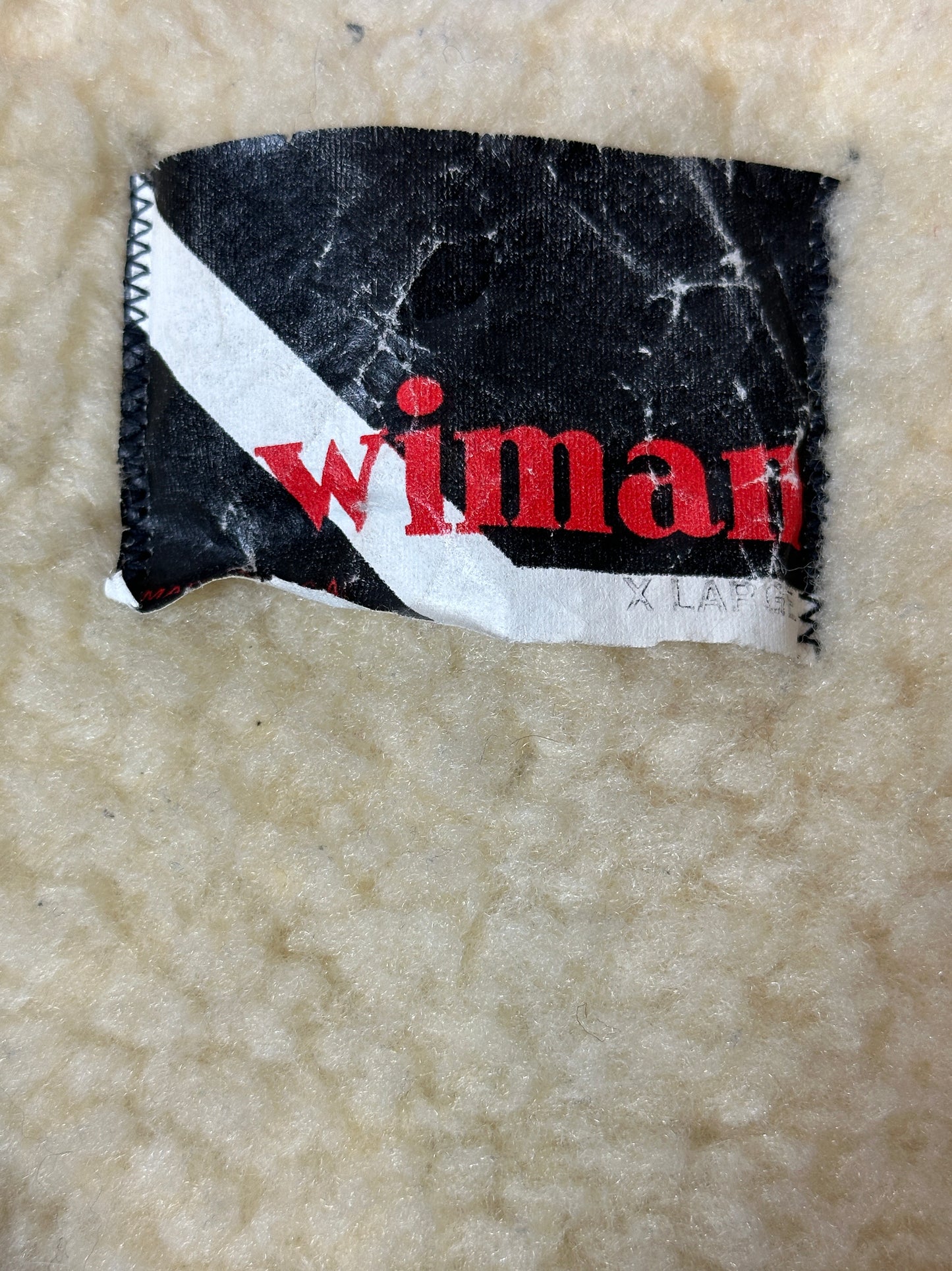 1990S - BURGUNDY SHEARLING SUEDE VEST - L