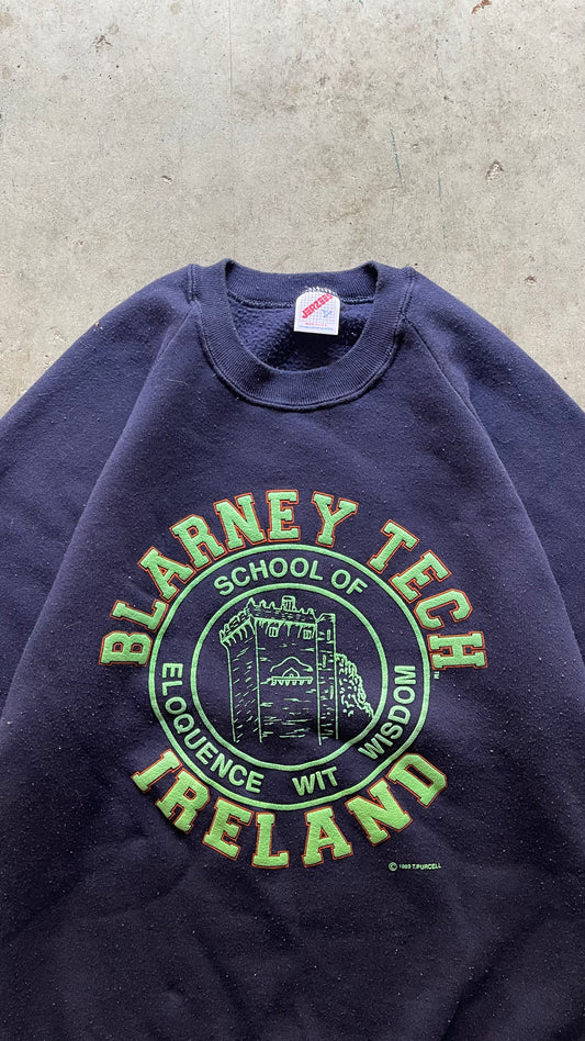 1990S "BLARNEY TECH" UNIVERSITY SWEATSHIRT - L