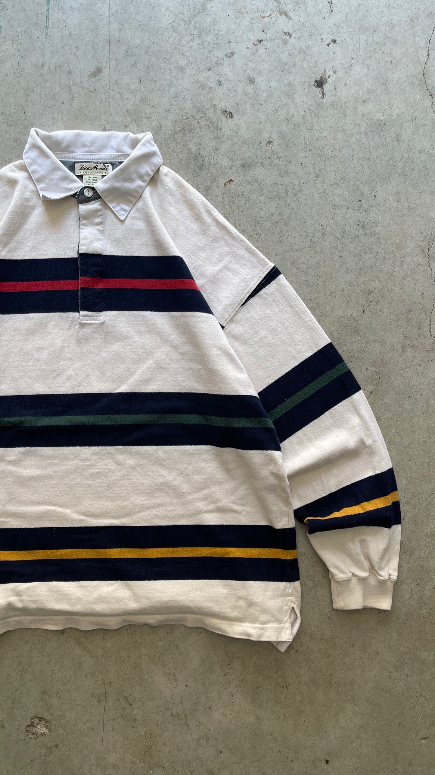 2000S EDDIE BAUER STRIPES SWEATSHIRT - XL