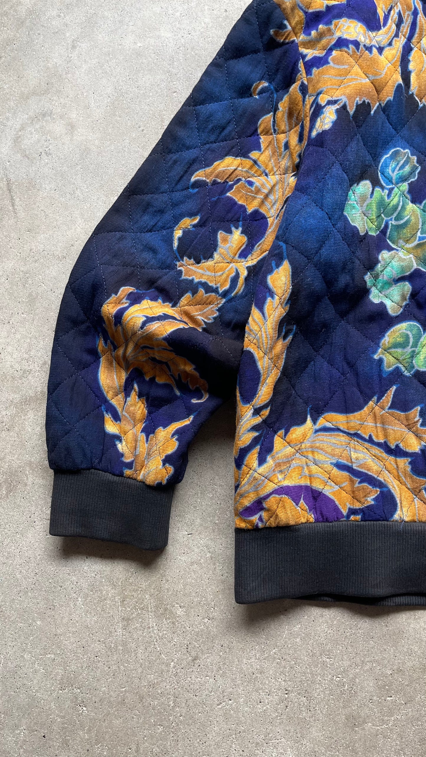 1990S FLORAL BOMBER JACKET