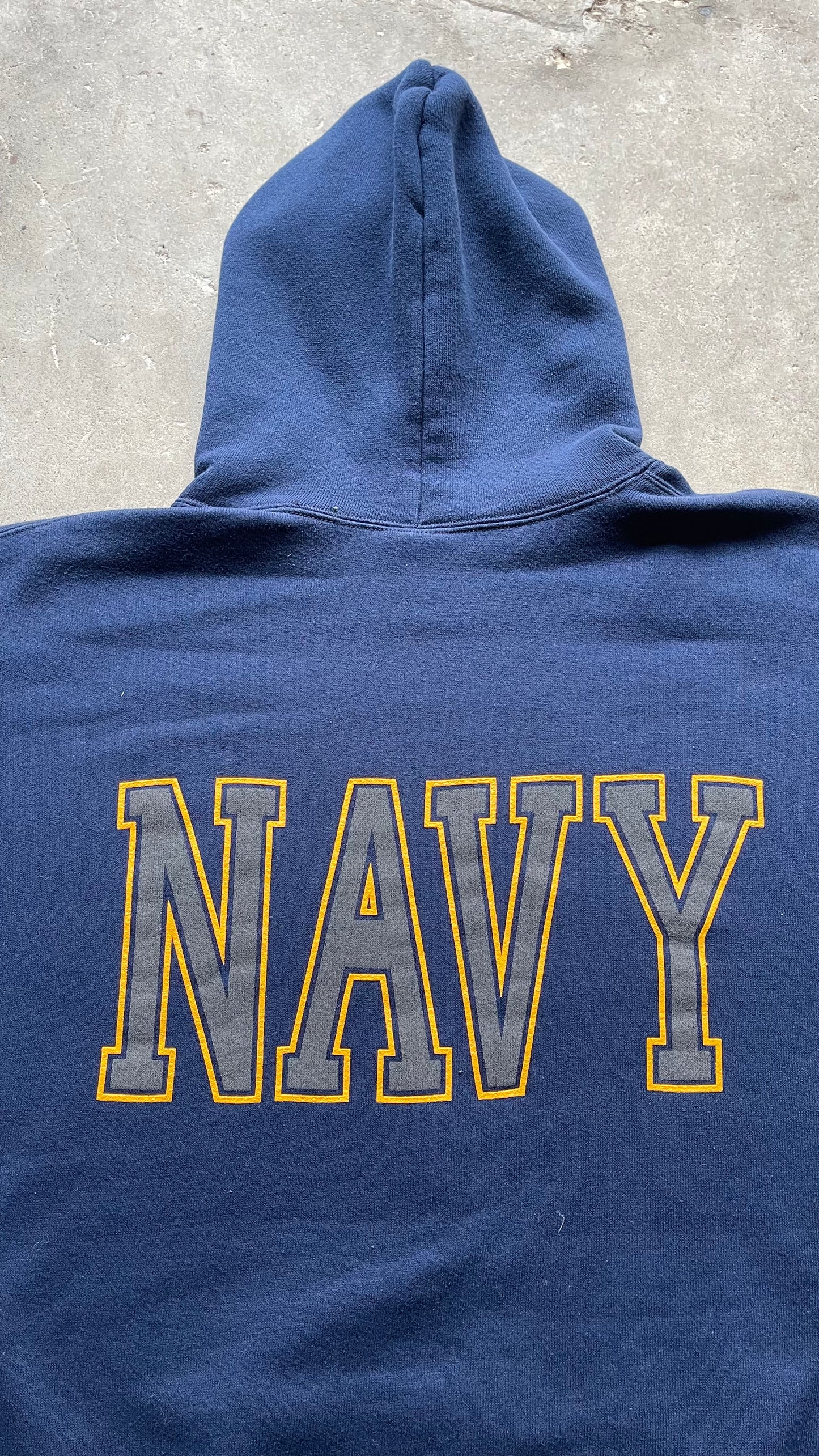 1990S US NAVY HOODIE - XL