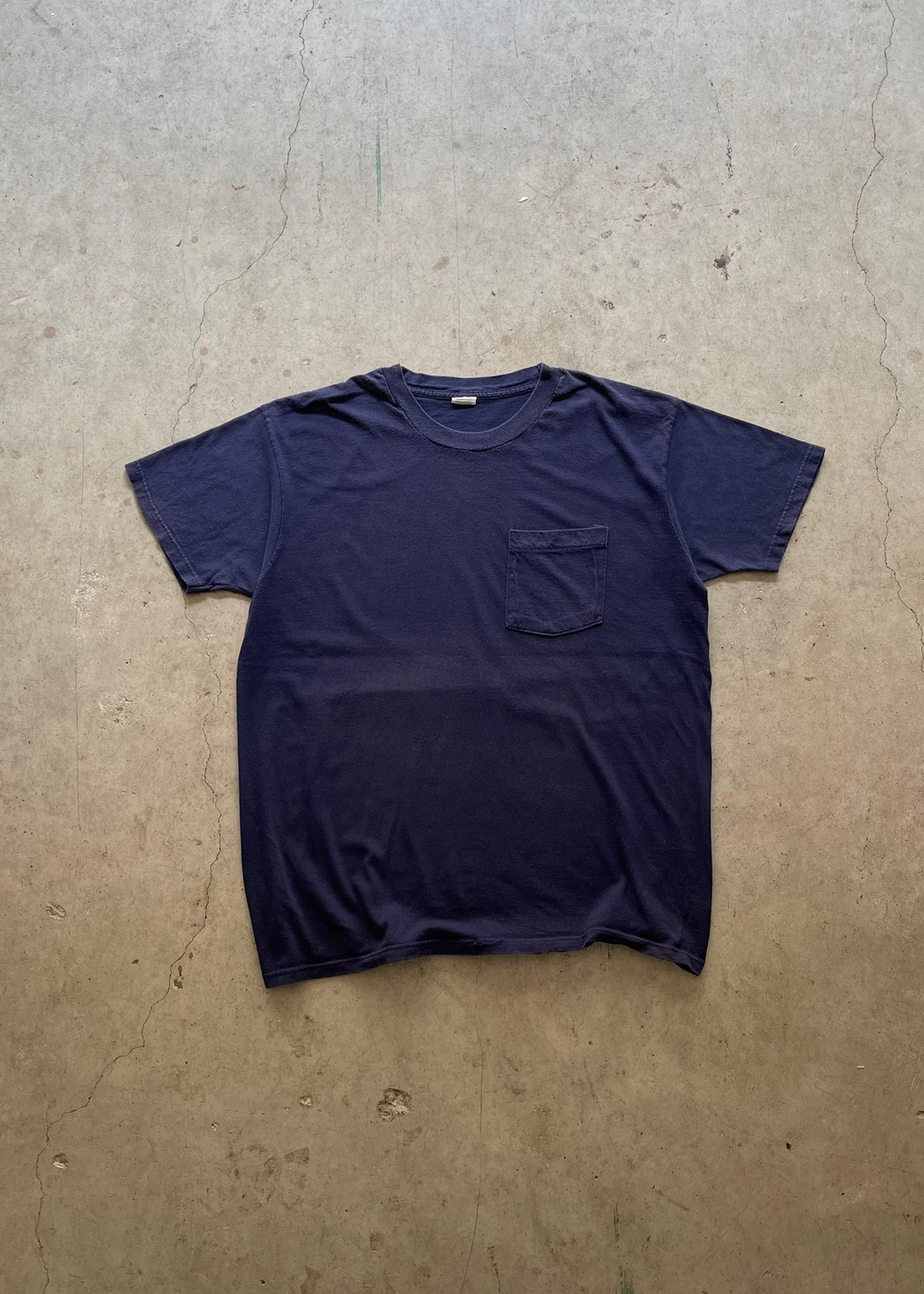1990S FADED POCKET TEE NAVY - XL