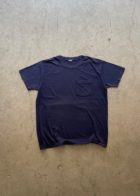1990S FADED POCKET TEE NAVY - XL