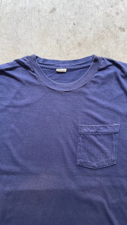 1990S FADED POCKET TEE NAVY - XL