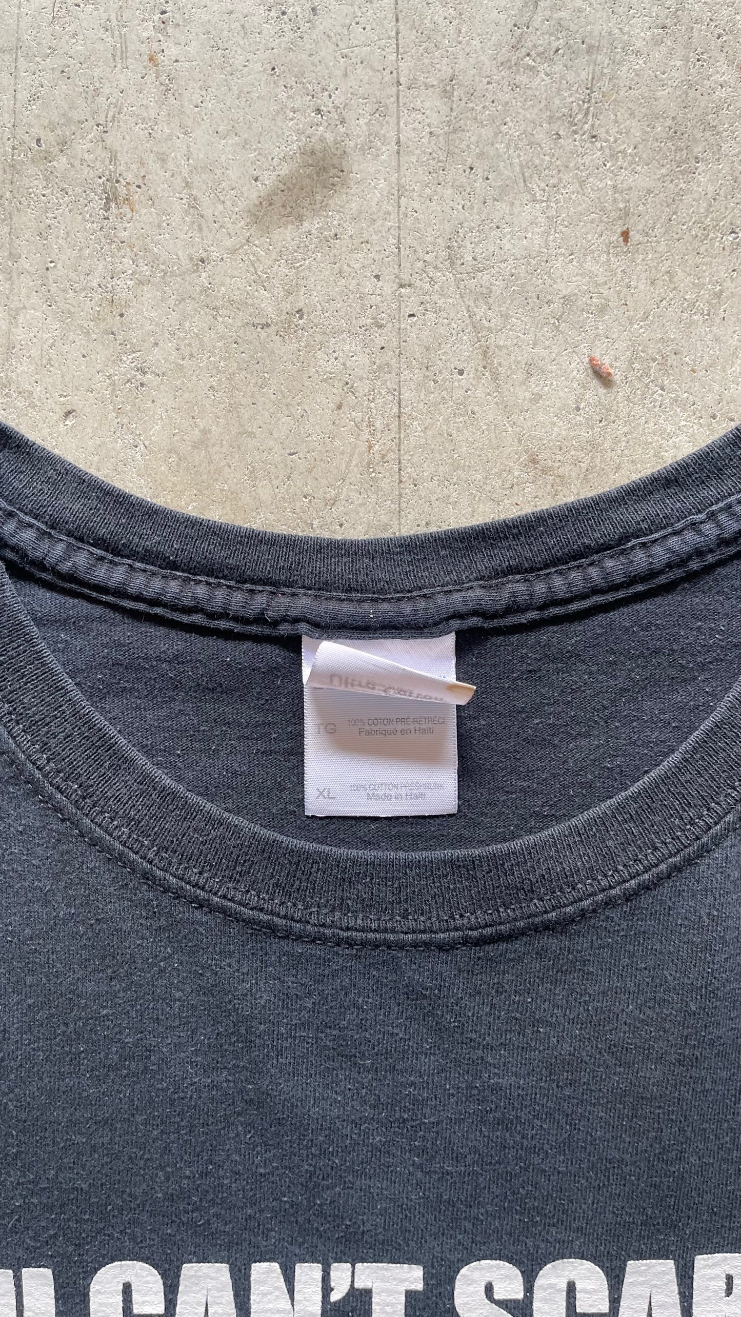 2000S "YOU CANT SCARE ME" TEE BLACK - XL