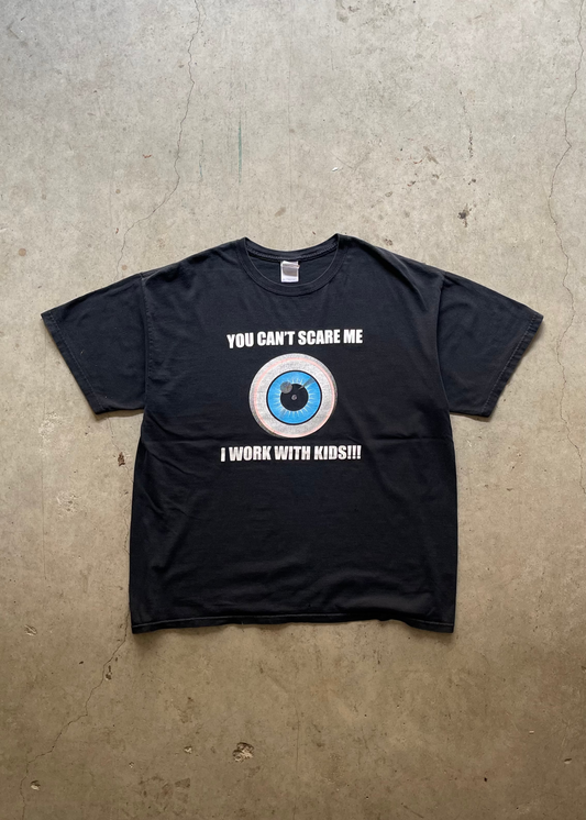 2000S "YOU CANT SCARE ME" TEE BLACK - XL