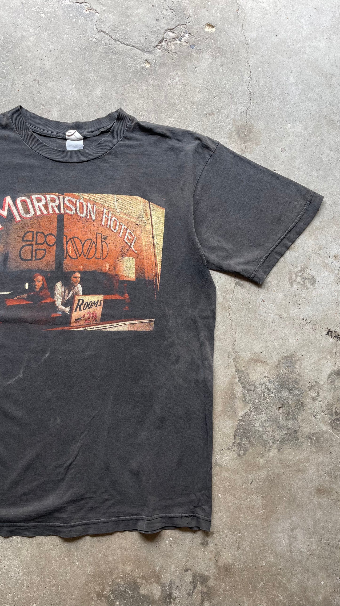 1990S FADED THE DOORS MORRISON BAND TEE - XXL