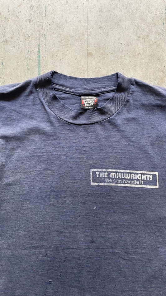 1990S "THE MILLWRIGHT" FADED TEE - M