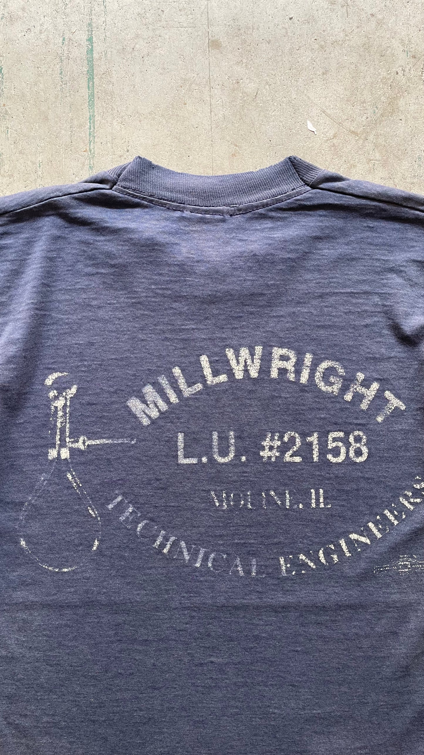1990S "THE MILLWRIGHT" FADED TEE - M