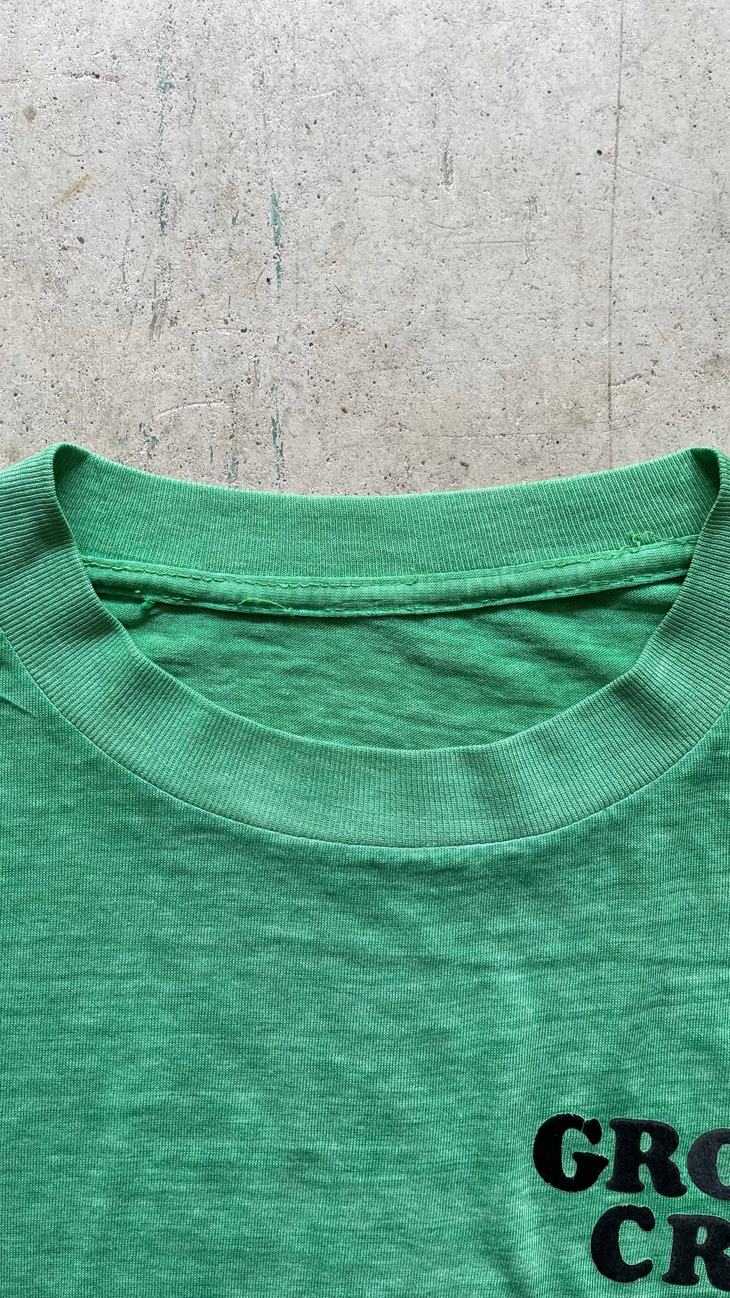 1990S "GROUND CREW" FADED TEE - L
