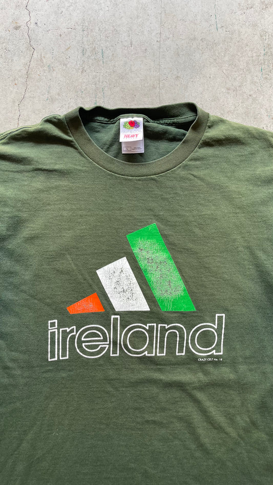 2000S IRELAND ADIDAS TEE GREEN - L