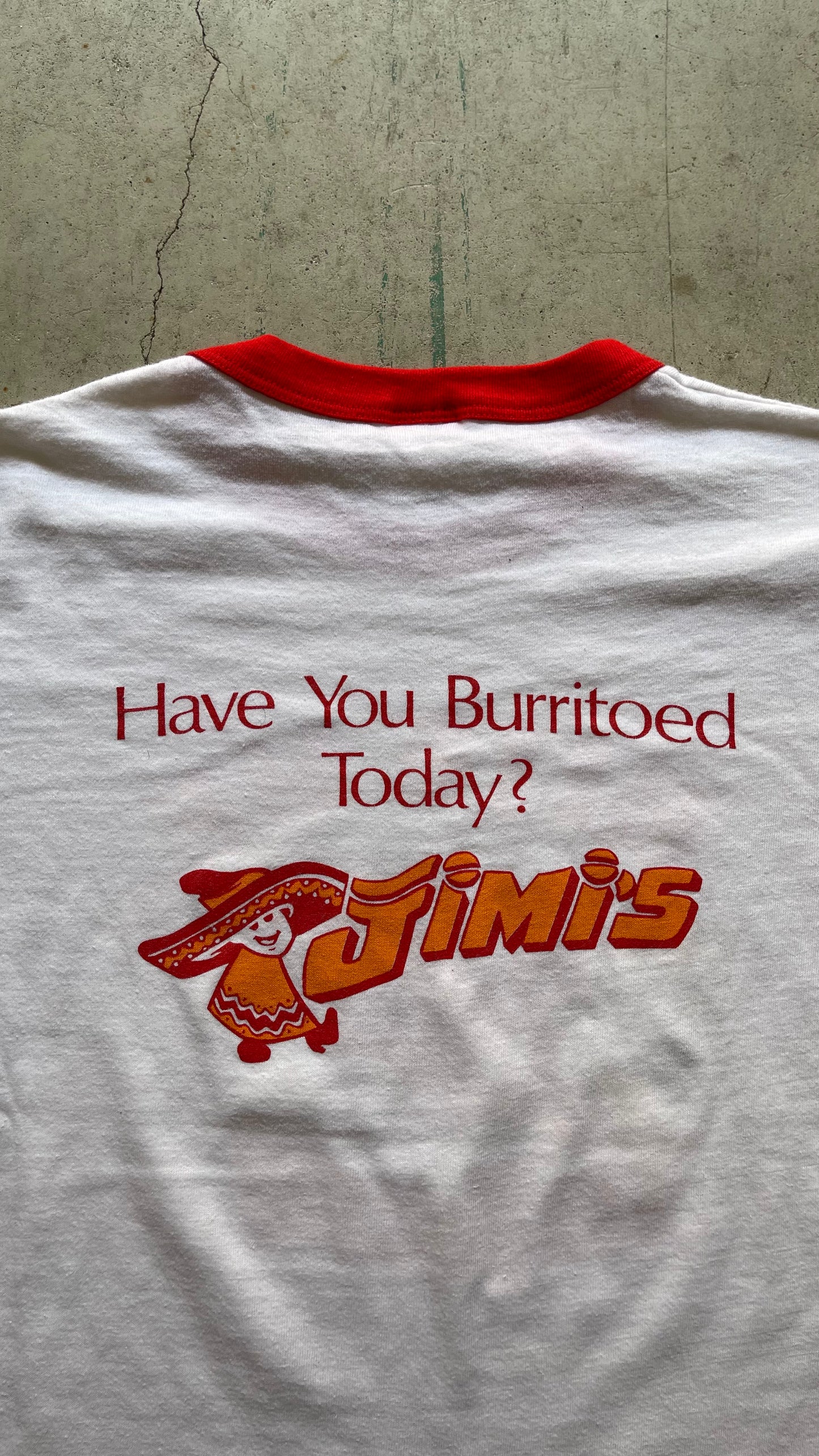 1990S "BITE ME" RINGER TEE  - M