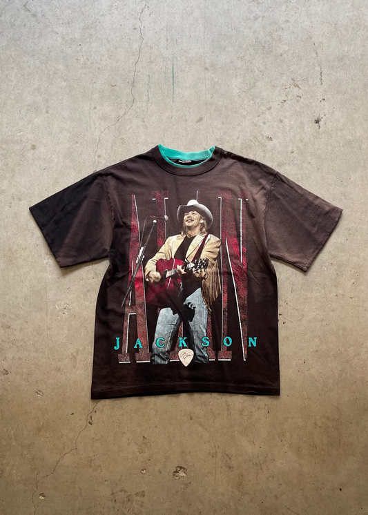 1990S "JACKSON ALLAN" FADED TEE - L