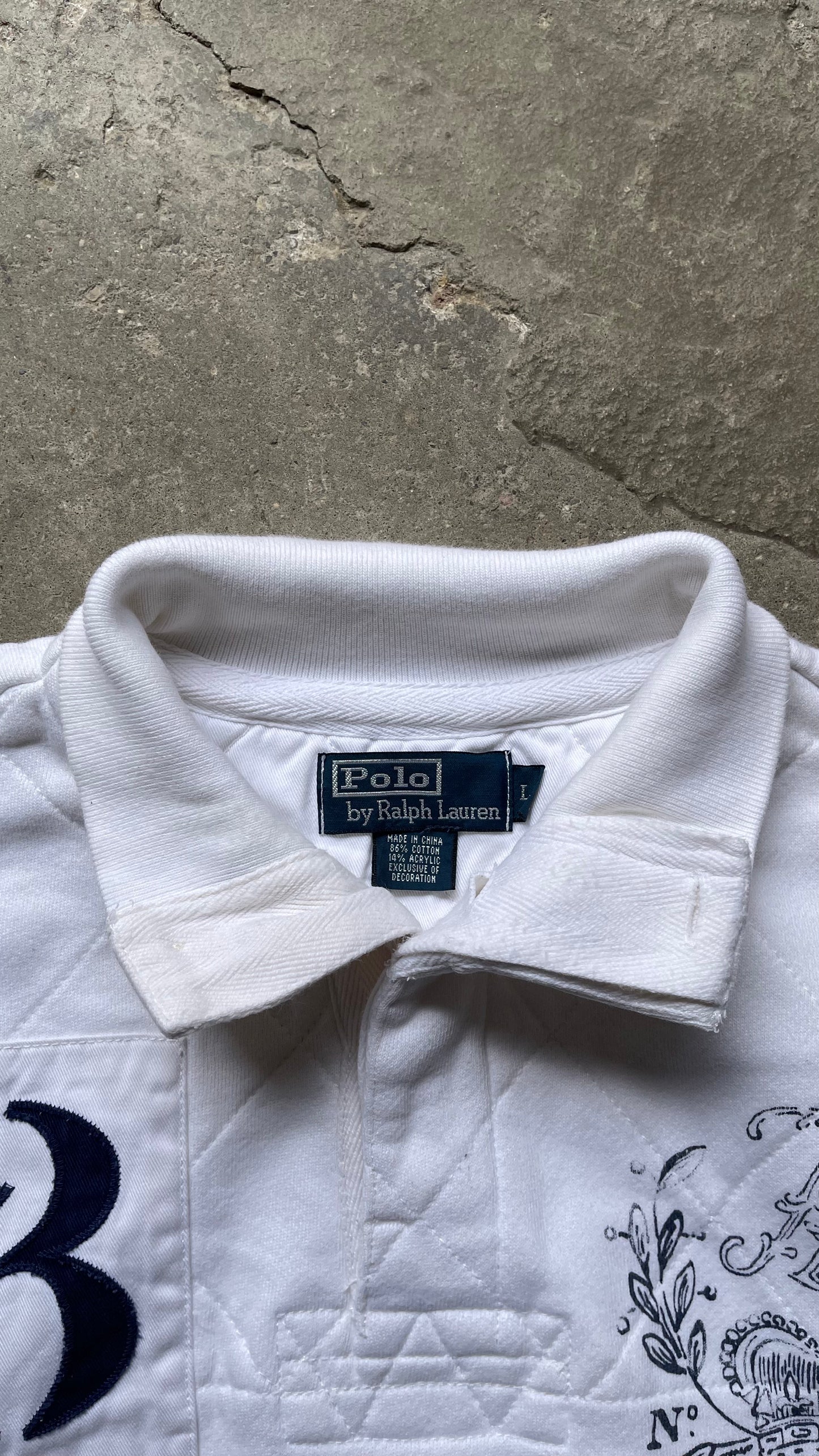 2000S GOLF POLO RALPH LAUREN LONG SLEEVE - L
