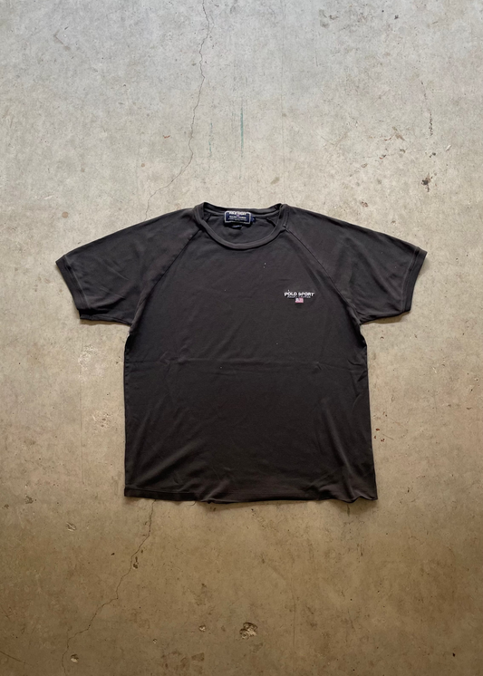 2000S POLO SPORTS RALPH LAUREN BLACK TEE - L