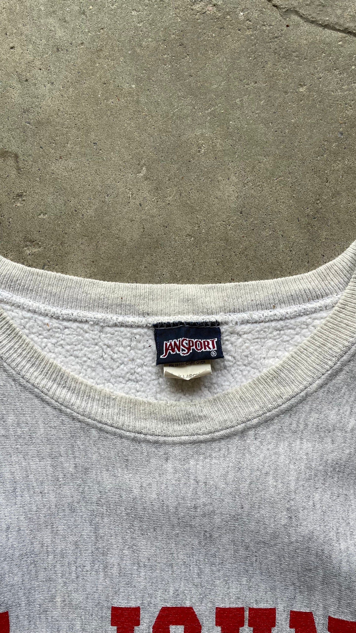 1990S JANSPORT ST.JOHN'S UNIVERSITY CREW - XL GRAY -