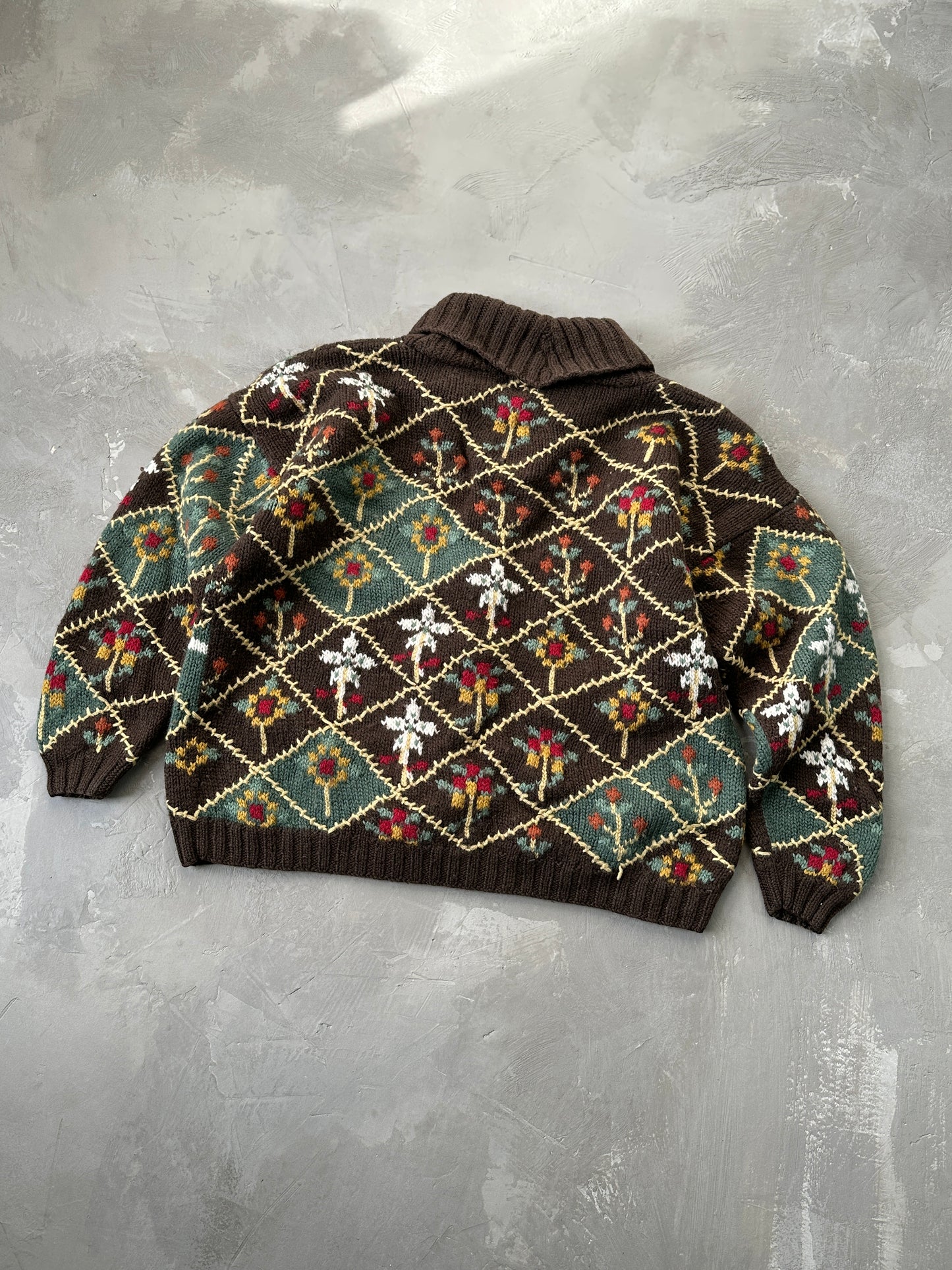 1990S - BROWN GAP WOOL SWEATER - L (W)