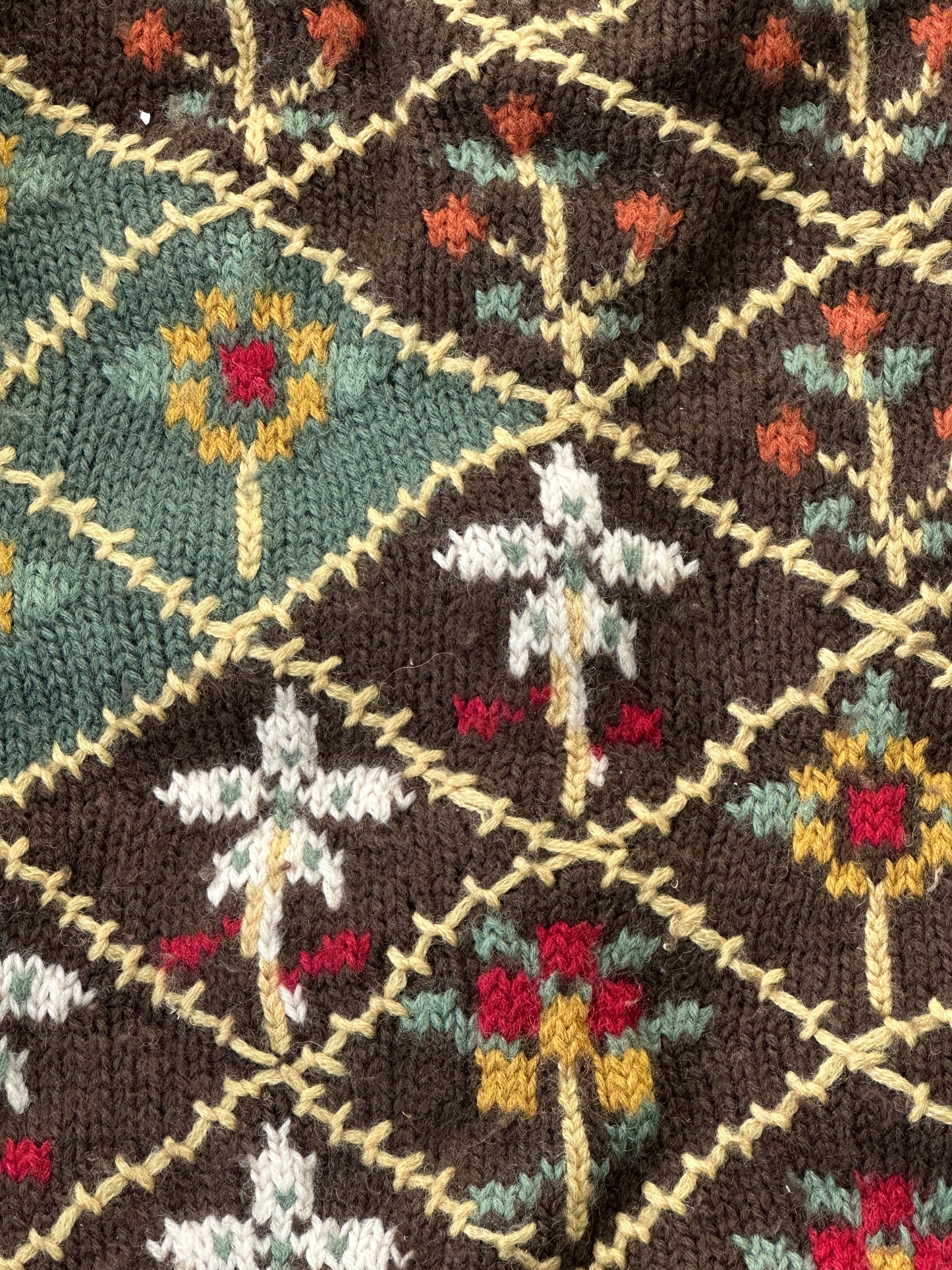 1990S - BROWN GAP WOOL SWEATER - L (W)