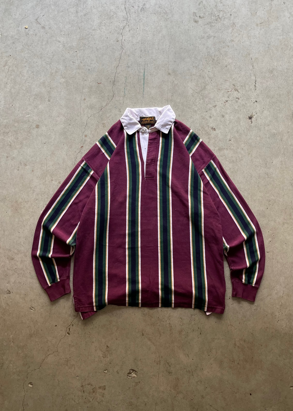 2000S EDDIE BAUER RUGBY SWEATSHIRT - L