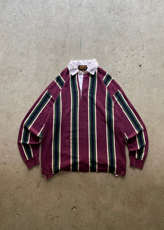2000S EDDIE BAUER RUGBY SWEATSHIRT - L