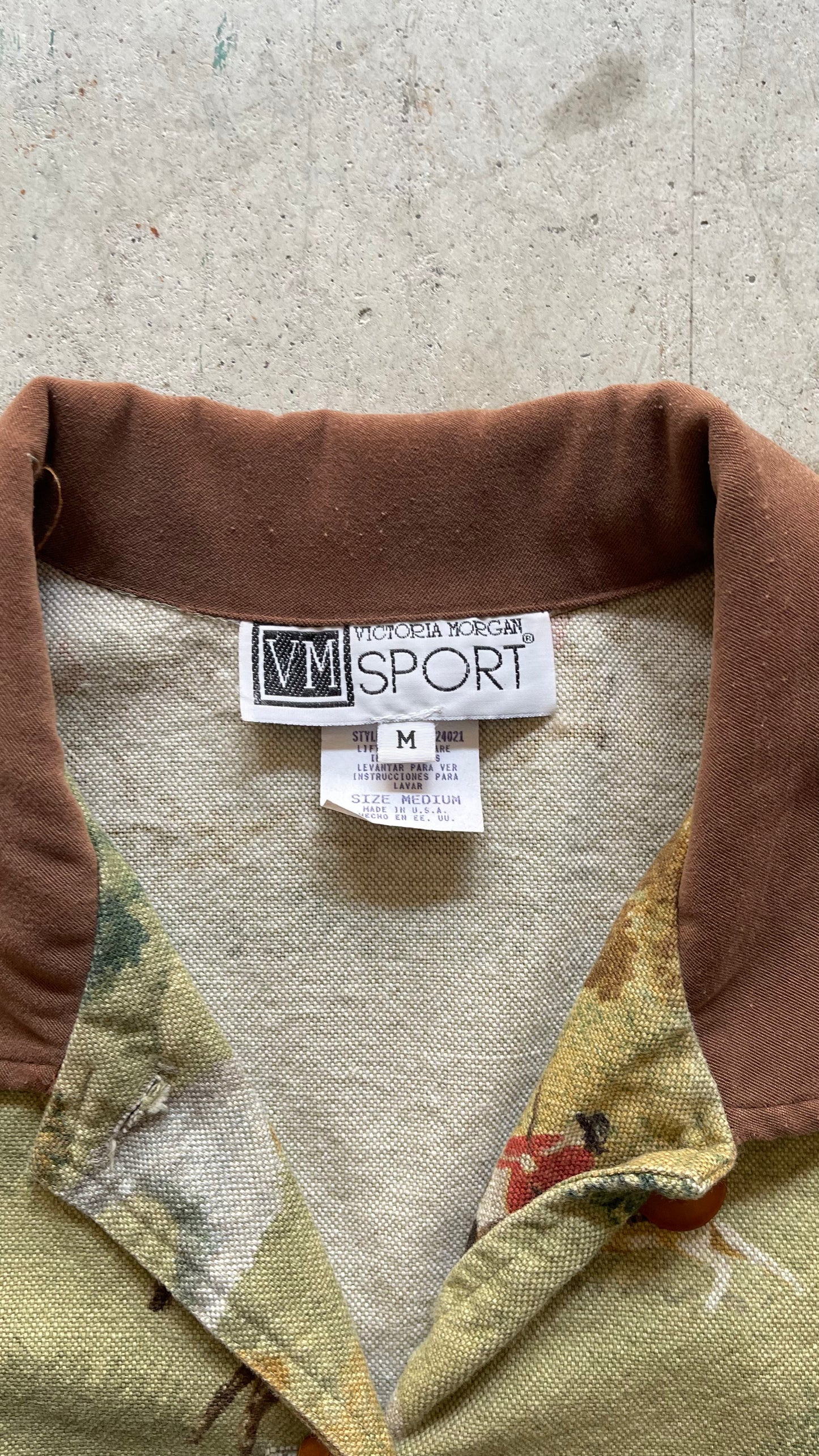 1990S "RUGBY HORSES" PRINT JACKET - M