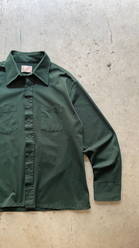 1990S JADE BUTTON UP SHIRT - XL