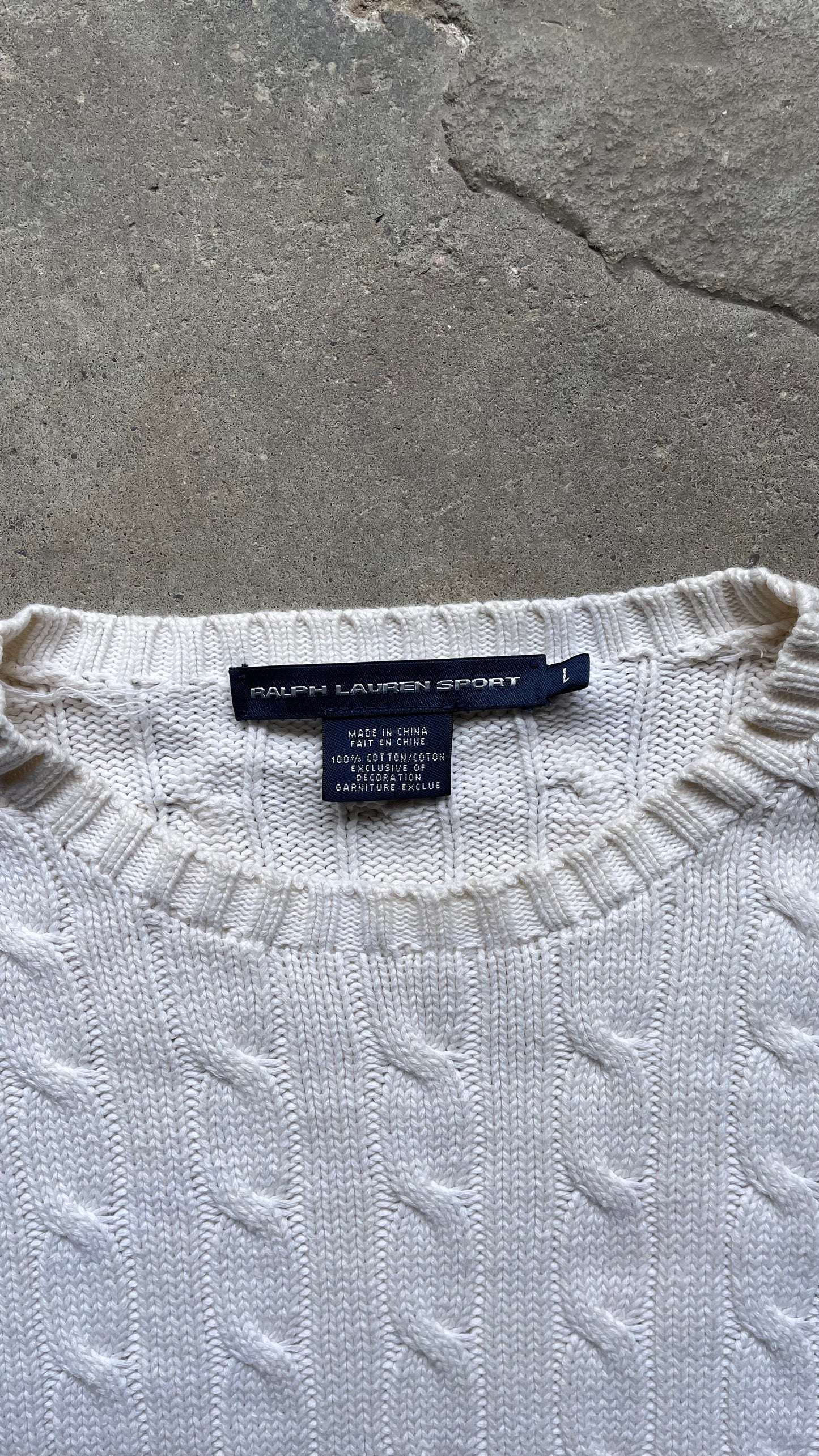 2000S POLO RALPH LAUREN KNIT SWEATER WOMENS - L