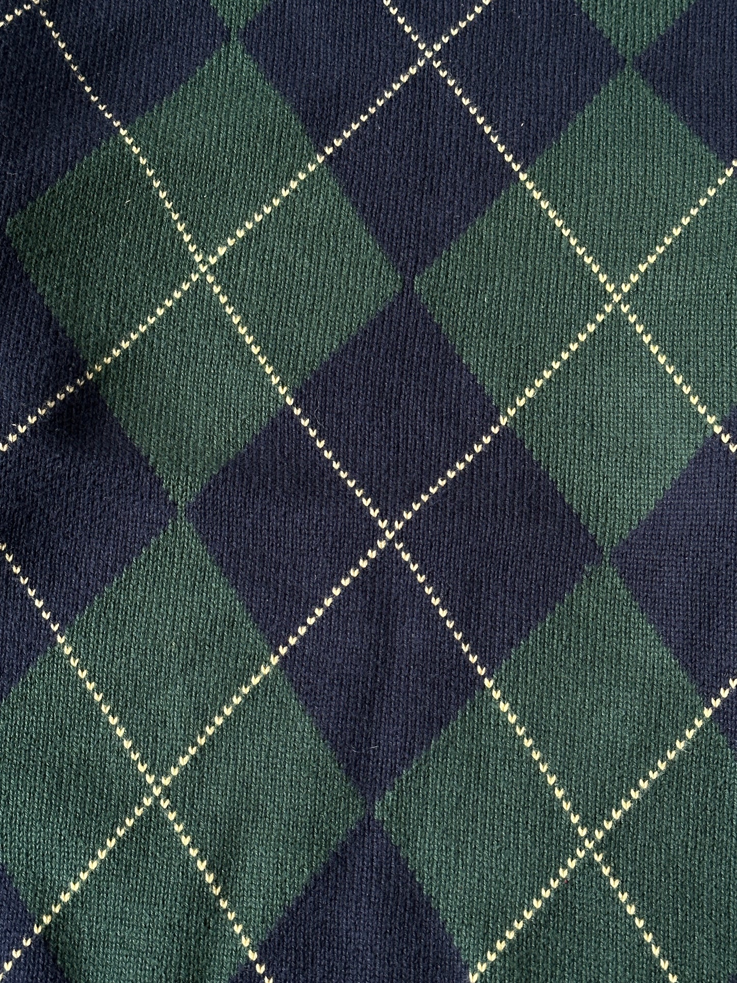 1990S - GREEN/NAVY SWEATER - XL