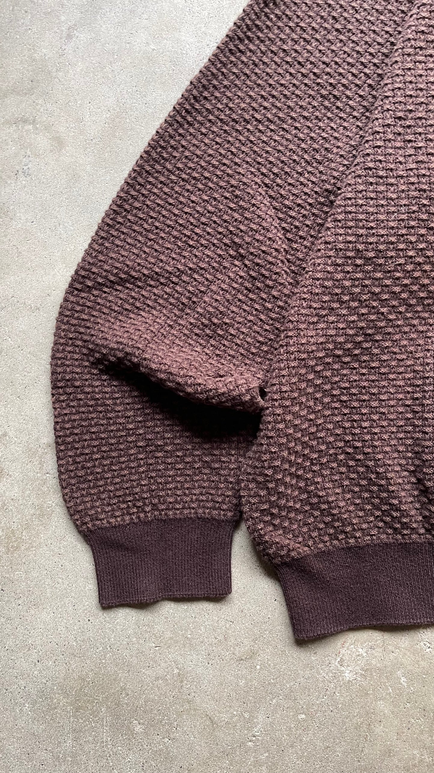 1990S JASSA ALBA KNIT SWEATER BROWN - XL