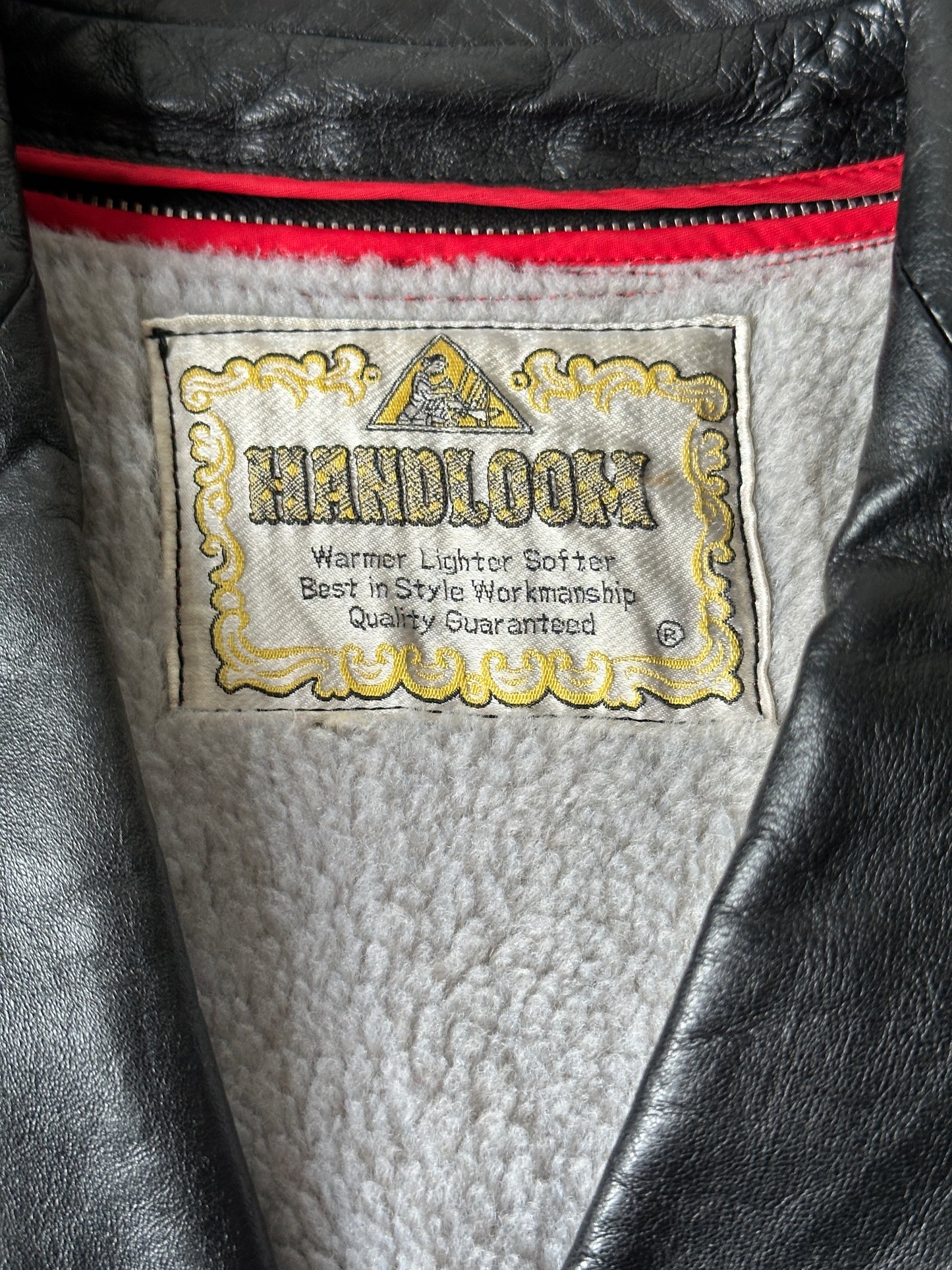 1990S - BLACK LEATHER COAT JACKET - M