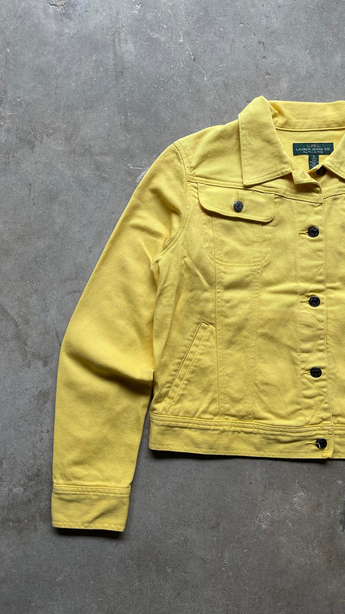 2000S POLO RALPH LAUREN CROPPED JACKET WOMENS - XL